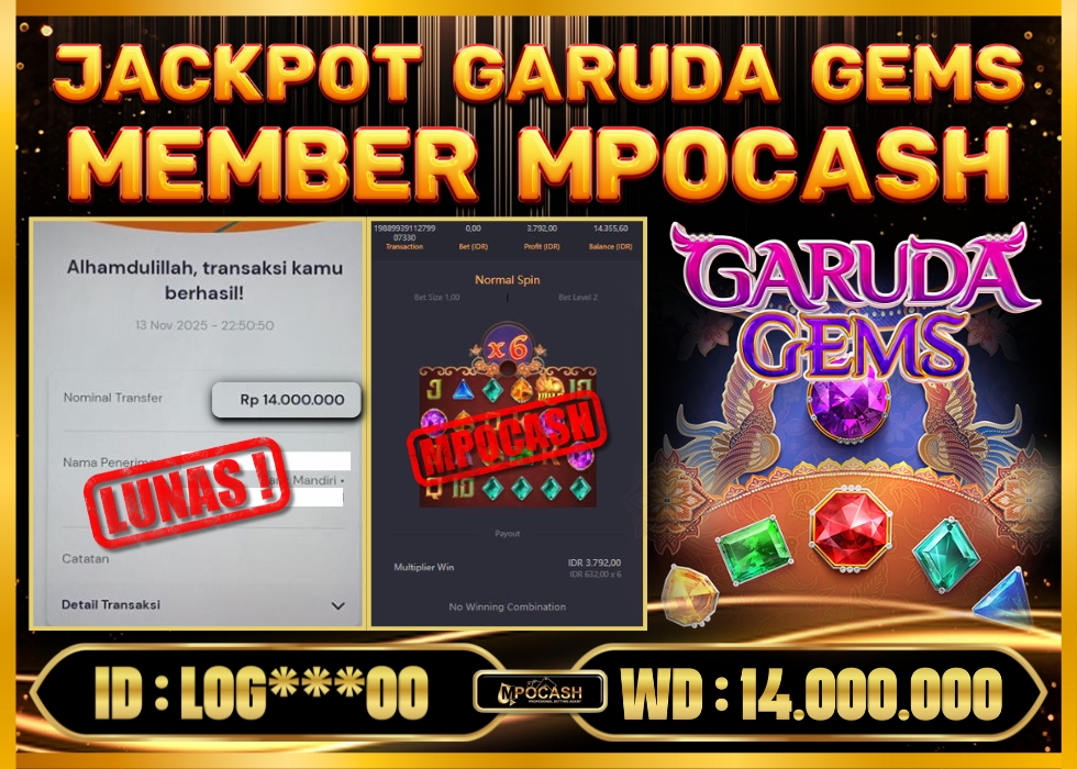 MPOCASH JACKPOT GARUDA GEMS